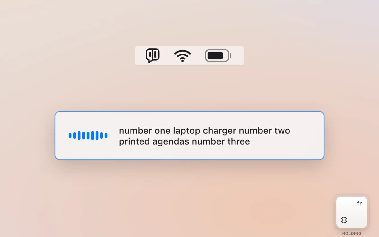 Indicator, Listening state