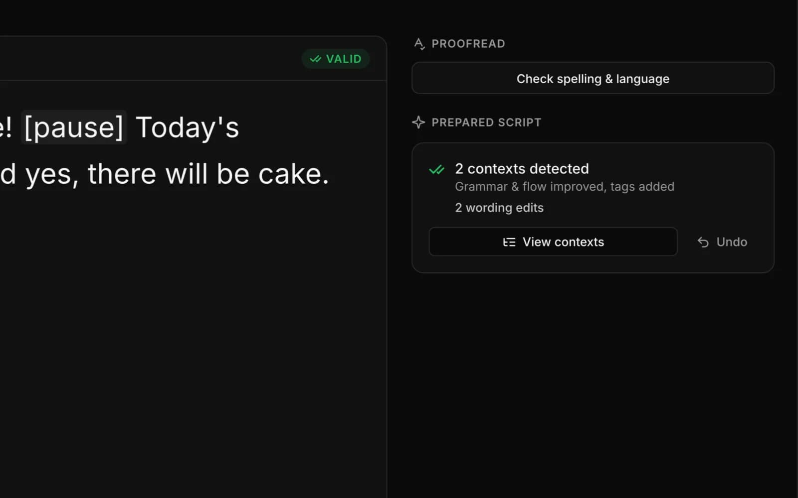 Prepare copy, Prepared state